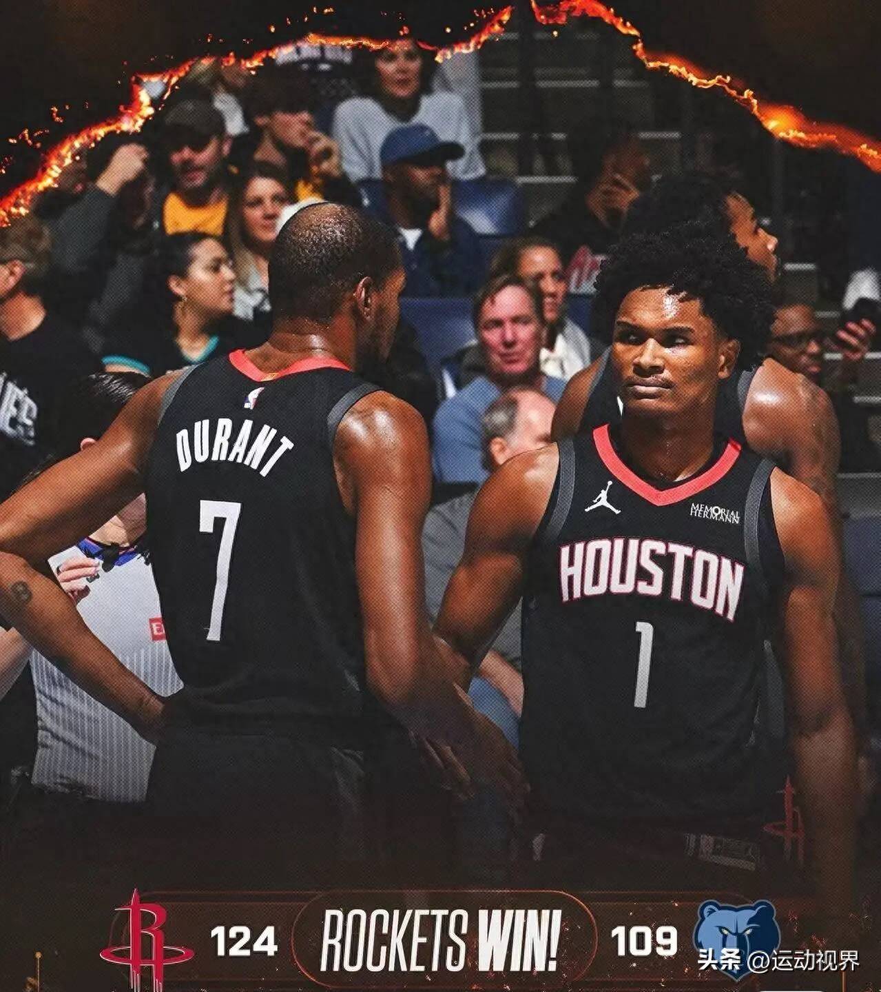 火箭力克魔术，杜兰特高光表现